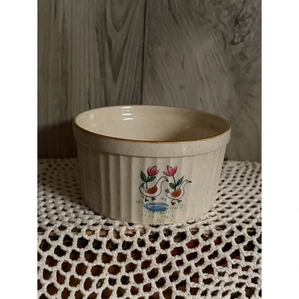 International Heartland Stoneware Ramekin Fluted Dish Japan